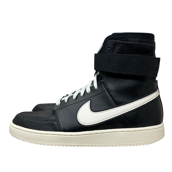 Nike Double Court High Top Womens 10.5 Black Retro Strap Sneakers - Picture 7 of 14